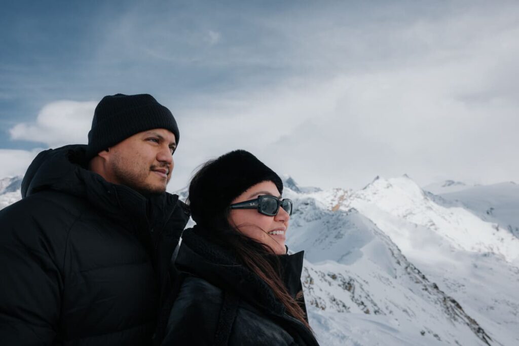 Frozen engagement Zermatt Switzerland